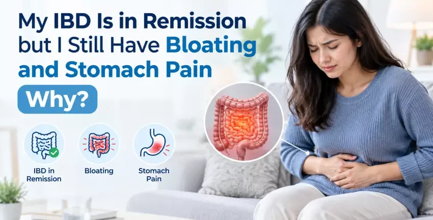 Bloating and stomach pain during IBD remission in Crohn’s disease and ulcerative colitis